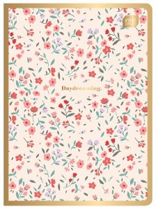 Zeszyt A5 60 kartek w kratkę METALLIC FLORAL mix (48319)