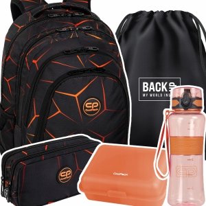 ZESTAW 5 el. Plecak CoolPack DRAFTER 28 L lawa, LAVA (F010749SET5CZ)
