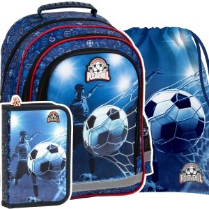 ZESTAW 3 el. Plecak szkolny FOOTBALL Piłka nożna (PL15BPI19SET3CZ)
