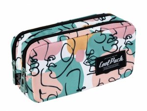 Piórnik saszetka CoolPack PRIMO twarze, ART DECO (F105576)