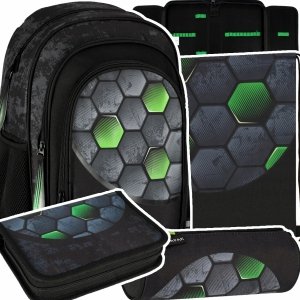 ZESTAW 4 el. Plecak szkolny 23 L FOOTBALL Piłka nożna Starpak (527190SET4CZ)