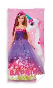Ręcznik plażowy kąpielowy Barbie 70 x 140 cm (BARB235001)