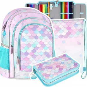 ZESTAW 3 el. Plecak wczesnoszkolny 23 L SYRENKA Starpak (527183SET3CZ)