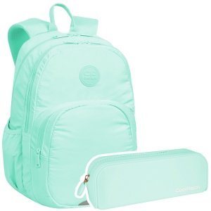 ZESTAW 2 el. Plecak CoolPack RIDER  27 L miętowy, PASTEL / POWDER MINT (F109645SET2CZ)