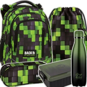 ZESTAW 5 el. Plecak wczesnoszkolny BackUP 24 L gra, METASPHERE (PLB6R52SET5CZ)