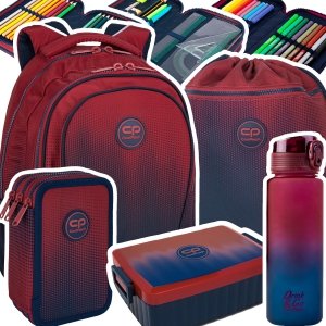 ZESTAW 5 el. Plecak wczesnoszkolny CoolPack JERRY 21 L granatowe ombre, GRADIENT COSTA (F029758SET5CZ)