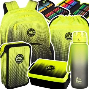 ZESTAW 5 el. Plecak CoolPack PICK  23 L żółte ombre, GRADIENT LEMON (E99510SET5CZ)