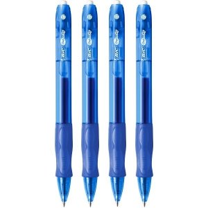 4 x Długopis automatyczny BIC GEL-OCITY STIC wkład NIEBIESKI 0,7 mm (00666)