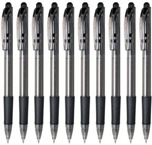 10x Długopis automatyczny WOW 0,7 mm CZARNY PENTEL (BK417ZESTAW)