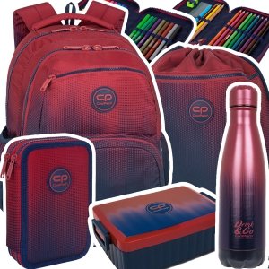 ZESTAW 5 el. Plecak CoolPack PICK  23 L granatowe ombre, GRADIENT COSTA (F099758SET5CZ)