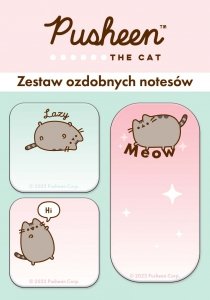 Zestaw 3 ozdobnych notesów notesy ozdobne samoprzylepne PUSHEEN (51939)