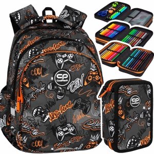 ZESTAW 2 el. Plecak wczesnoszkolny CoolPack JERRY 21 L pady, GAMER (F029827SET2CZ)