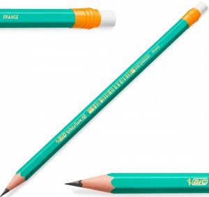 Ołówek NIEŁAMLIWY z gumką HB BIC Evolution (75133)