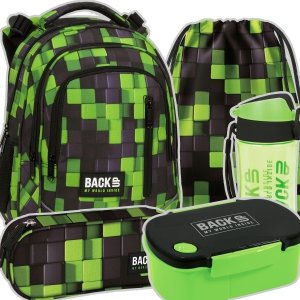 ZESTAW 5 el. Plecak wczesnoszkolny BackUP 24 L gra, METASPHERE (PLB6R52SET5CZ)