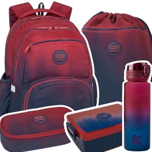ZESTAW 5 el. Plecak CoolPack PICK  23 L granatowe ombre, GRADIENT COSTA (F099758SET5CZ)