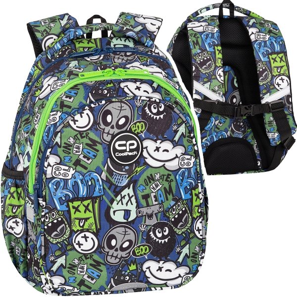 Plecak wczesnoszkolny CoolPack JERRY 21 L potworki, MONSTER TEAM (F029824)