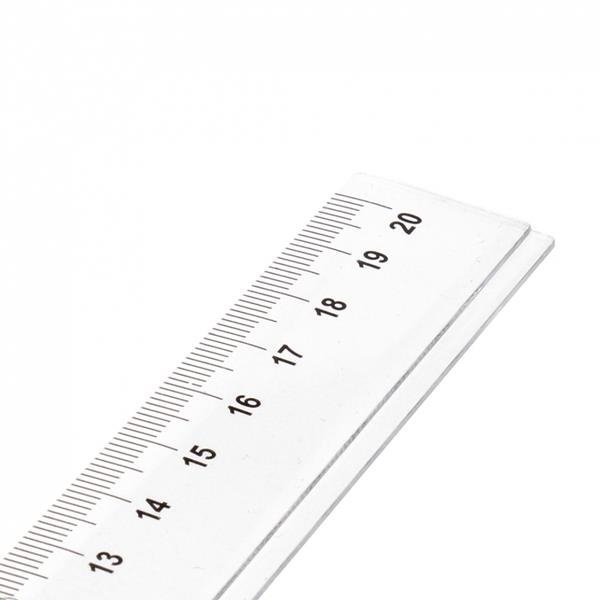 Linijka transparentna 20 cm, STARPAK (447743)