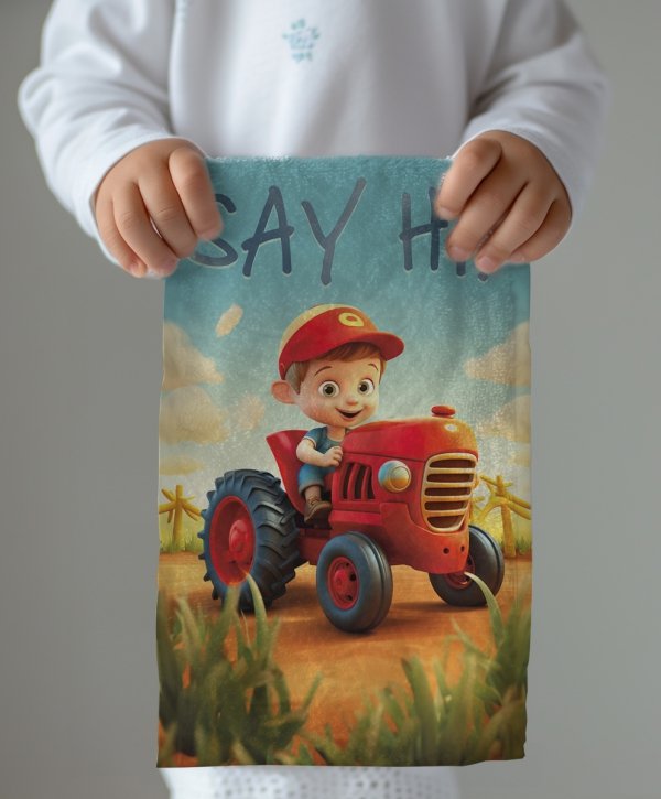 Ręcznik dziecięcy TRAKTOREK FARMER 30 x 50 cm (17T)