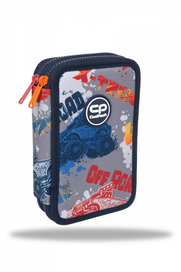 Piórnik CoolPack dwukomorowy z wyposażeniem JUMPER 2 samochody, OFFROAD (F066671)