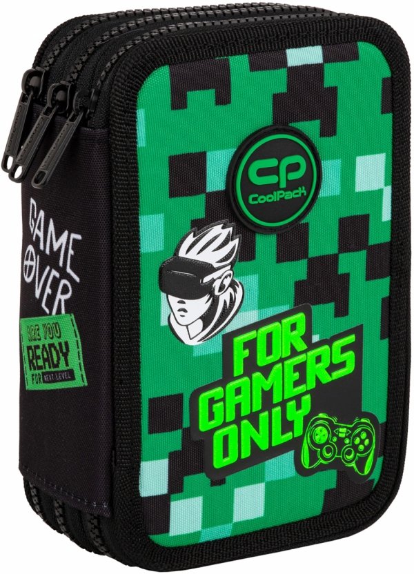 ZESTAW 2 el. Tornister Plecak CoolPack TURTLE  25 L gra, GAME ZONE (F015826SET2CZ)