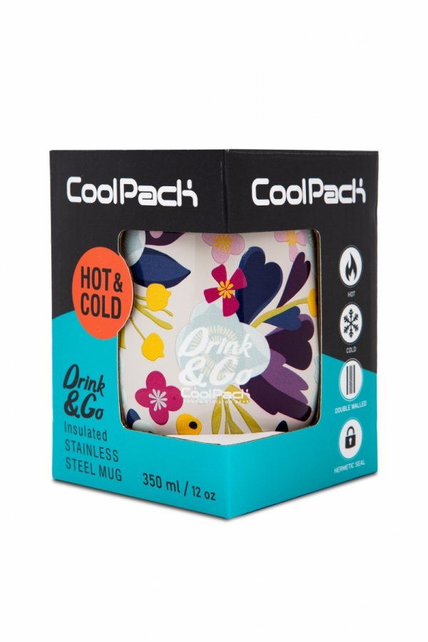 Kubek termiczny CoolPack 350 ml kwiatki, FLOWER ME (Z22740)
