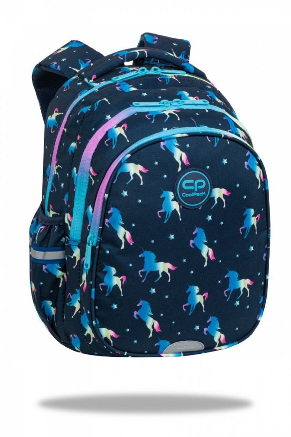 ZESTAW 3 el. Plecak wczesnoszkolny CoolPack JERRY 21 L jednorożce, BLUE UNICORN (F029670SET3CZ)