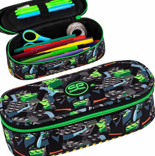 Piórnik CoolPack CAMPUS klocki ninja, KIDS FROM THE BLOCK (F062823)