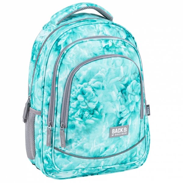 ZESTAW 3 el. Plecak szkolny młodzieżowy BackUP 26 L ekologiczny ocean, ECO SOFT (PLB4X60EKOSET3CZ)