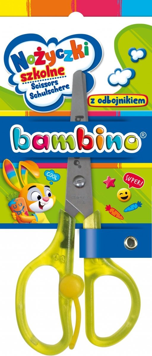 Nożyczki szkolne z odbojnikiem BAMBINO (02953)