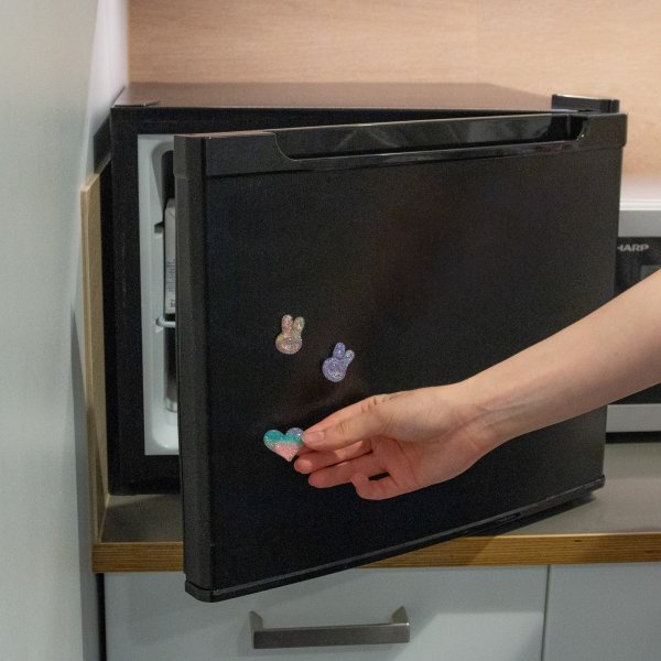 Magnesy kolorowe 4 szt BUNNY Króliczek Serce Gwiazdka KIDEA (MLB4KA)