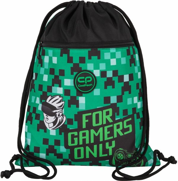 ZESTAW 3 el. Tornister Plecak CoolPack TURTLE  25 L gra, GAME ZONE (F015826SET3CZ)