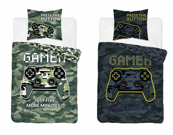 Pościel świecąca w ciemności GAMER PADY MORO 160 x 200 cm (3578A)