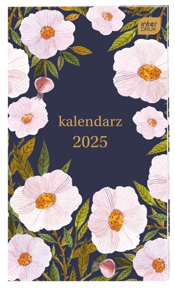 Kalendarz kalendarzyk Kwiaty 64 strony 9x15,5 cm 2025 (38273)