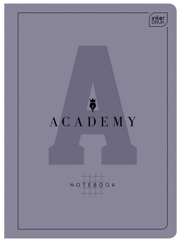 Zeszyt A5 60 kartek w kratkę ACADEMY mix (99185)