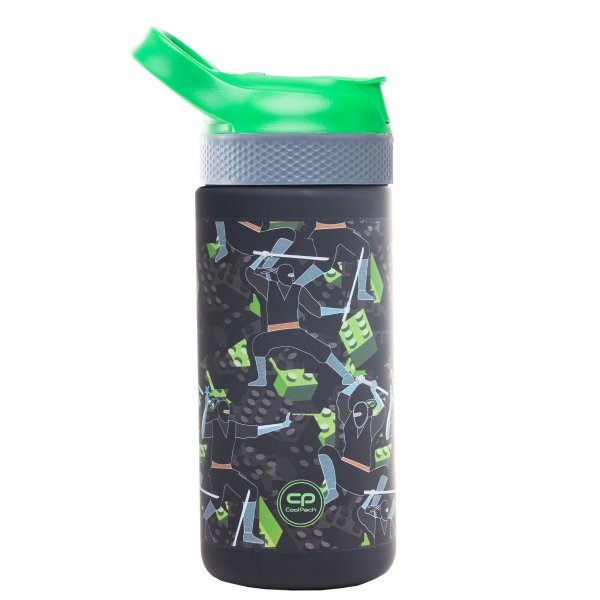 Zestaw bidon i śniadaniówka CoolPack BIBBY klocki ninja, KIDS FROM THE BLOCK 420ml (Z08823+Z18823)