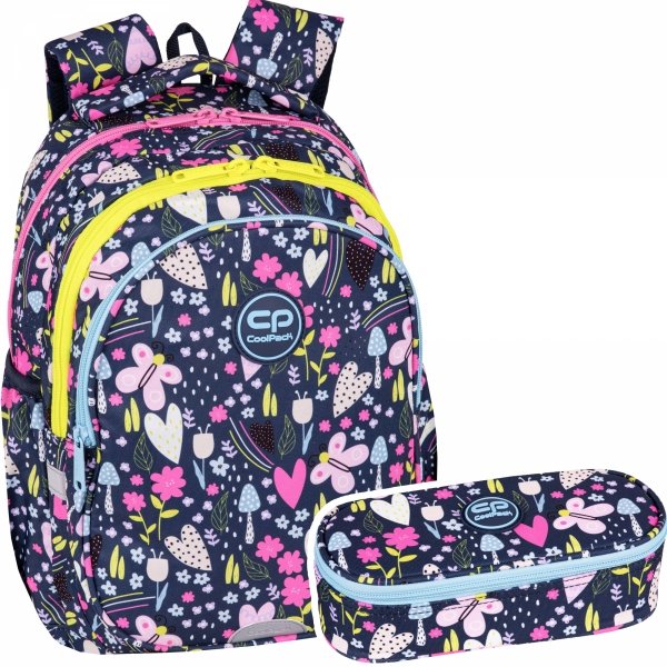ZESTAW 2 el. Plecak wczesnoszkolny CoolPack JERRY 21 L ogród, IN THE GARDEN (F029831SET2CZ)