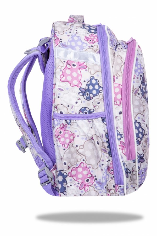 ZESTAW 5 el. Tornister Plecak CoolPack TURTLE  25 L króliczki, WHITE BUNNY (F015833SET5CZ)