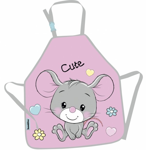 ZESTAW 6 el. Tornister Plecak wczesnoszkolny BAMBINO myszka, MOUSE B8 (63772SET6CZ)