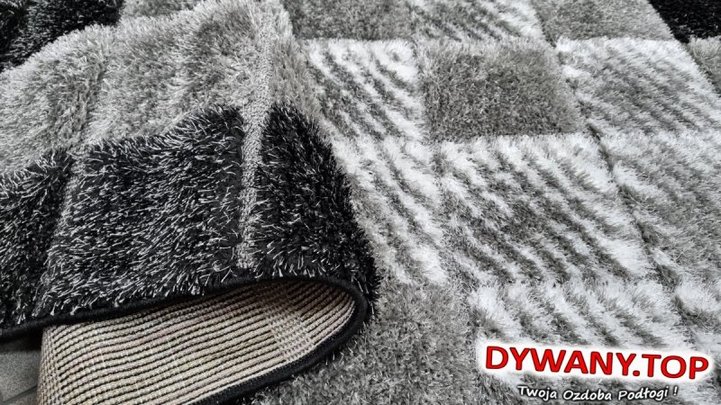 SEHER 3D black-grey szary kwadraty
