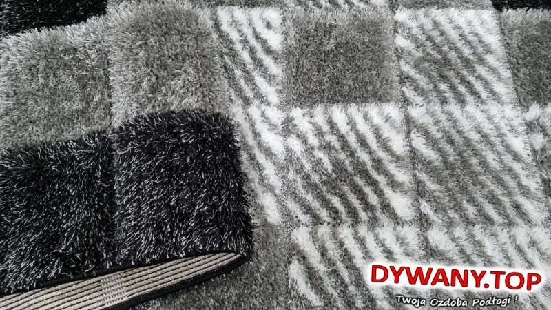 SEHER 3D black-grey szary kwadraty