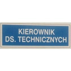 Znak KIEROWNIK DS. TECHNICZNYCH 801-66 F.Z.