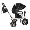 Rowerek trójkołowy Trike Fix V3 rower spacerówka 3w1 obracany 360 wolne koło czarny