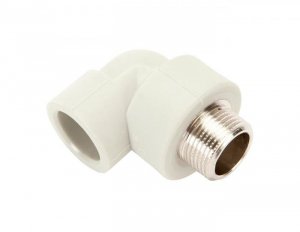 PP-R KOLANO GWINT ZEWNĘTRZNY 90 STOPNI  20MM X 1/2 PN20