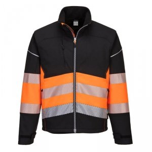 KURTKA OSTRZEGAWCZA SOFTSHELL  PW375BKO ROZMIAR M