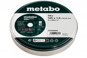 TARCZA TNĄCA INOX 125*1.0*22.23MM 10SZT