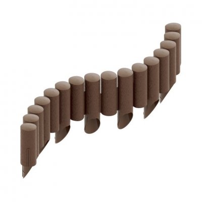 PALISADA OGRODOWA  STANDARD14,5CM*2,3MB BRĄZOWA
