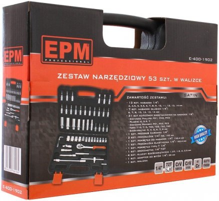 ZESTAW NARZEDZIOWY 1/4&#039;&#039; 52 SZTUKI