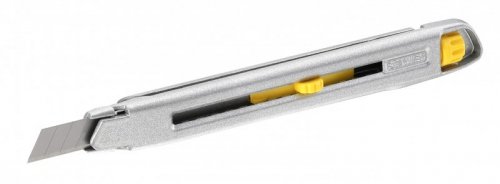 NÓŻ METALOWY LEKKI INTERLOCK, OSTRZE ŁAMANE 9MM [K]