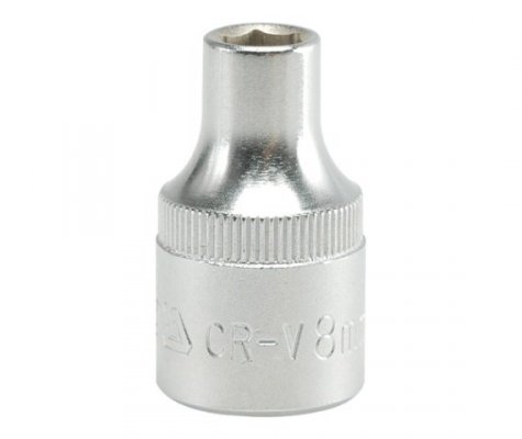 NASADKA KRÓTKA 6-KĄTNA CHROMOWANA 1/2&#039;&#039; 8MM