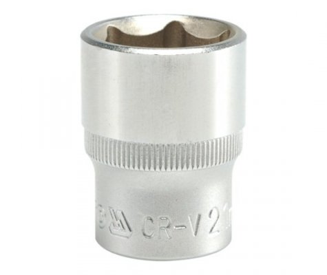 NASADKA KRÓTKA 6-KĄTNA CHROMOWANA 1/2&#039;&#039; 21MM